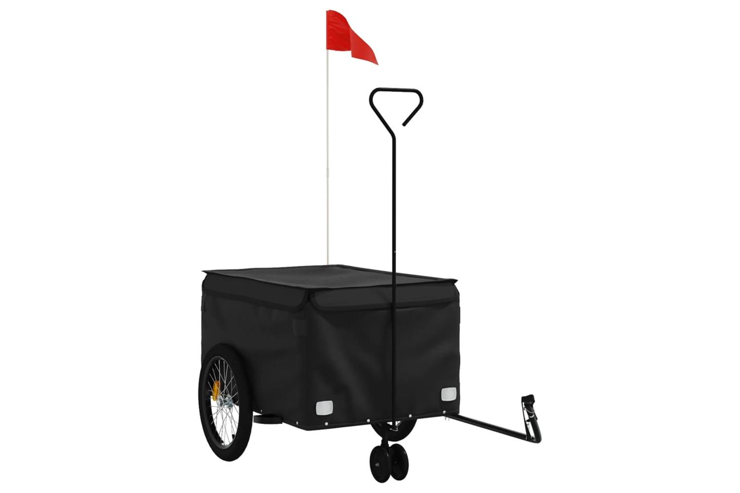 Vidaxl Bike Trailer Black 45 Kg Iron