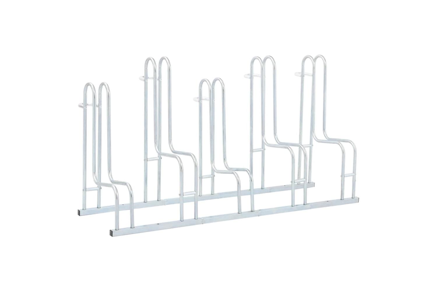 Vidaxl Bicycle Stand For 5 Bikes Floor Freestanding Galvanised Steel