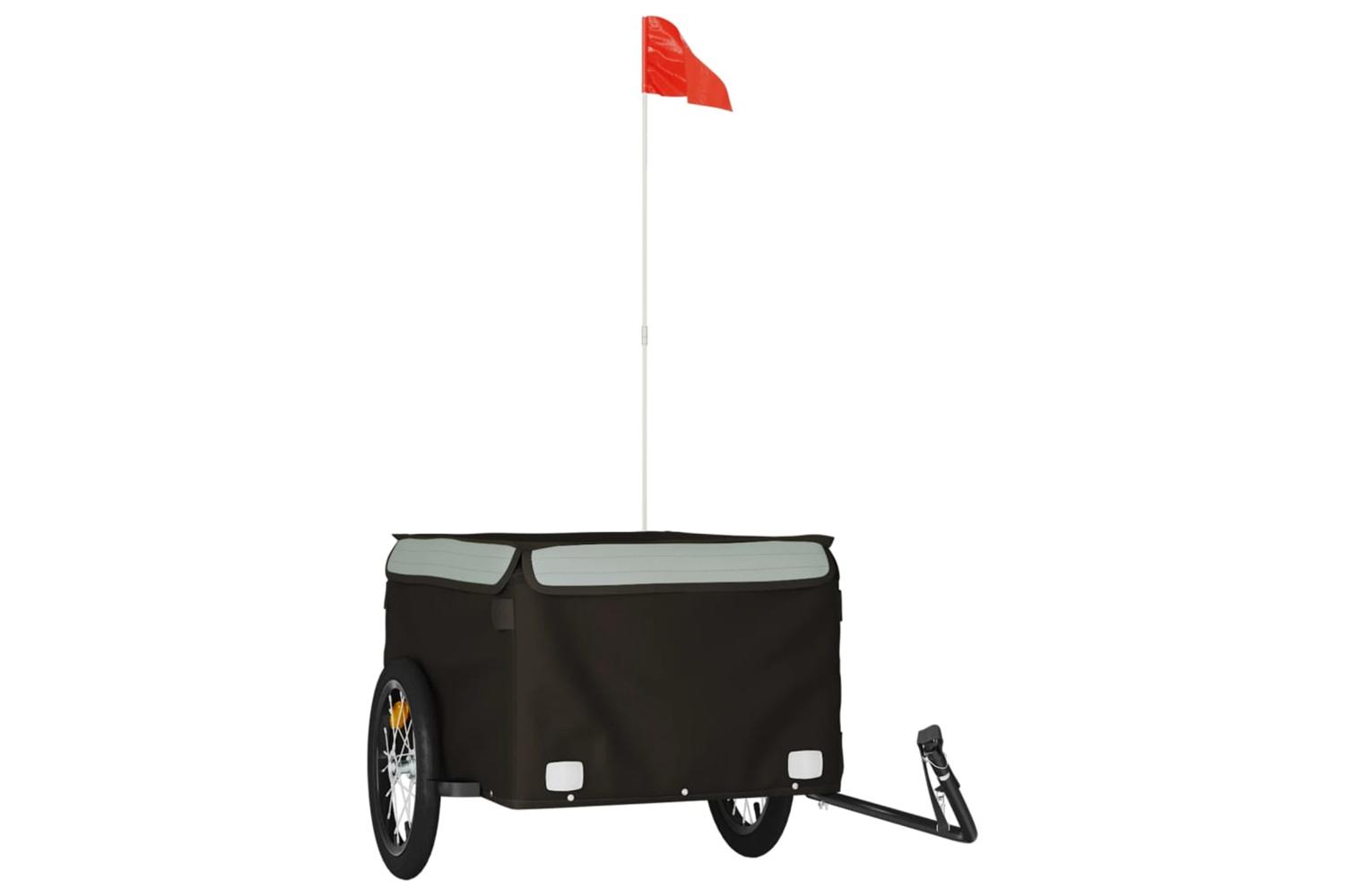 Vidaxl Bike Trailer Black And Grey 45 Kg Iron