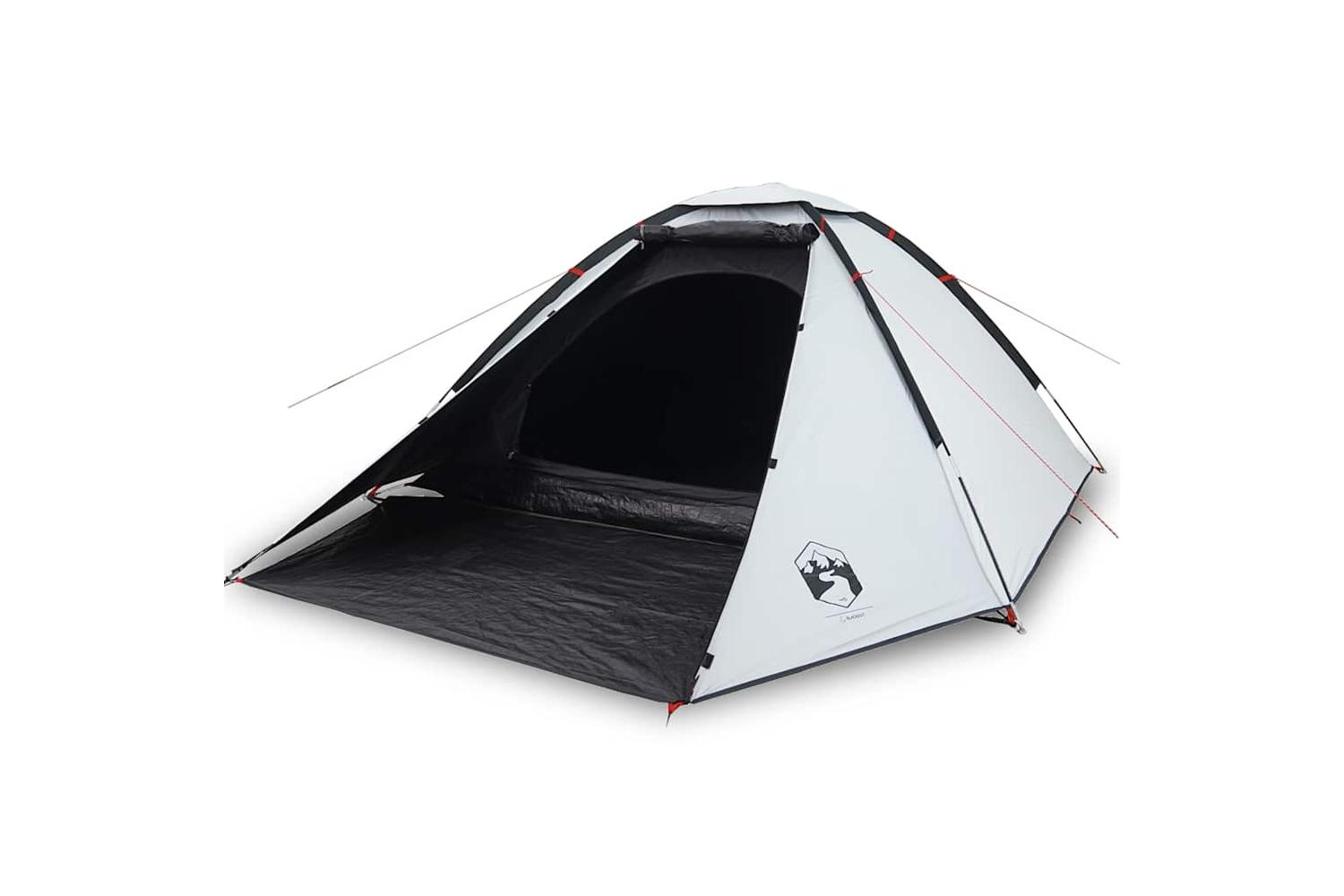 Vidaxl Camping Tent Dome 2-person White Blackout Fabric Waterproof