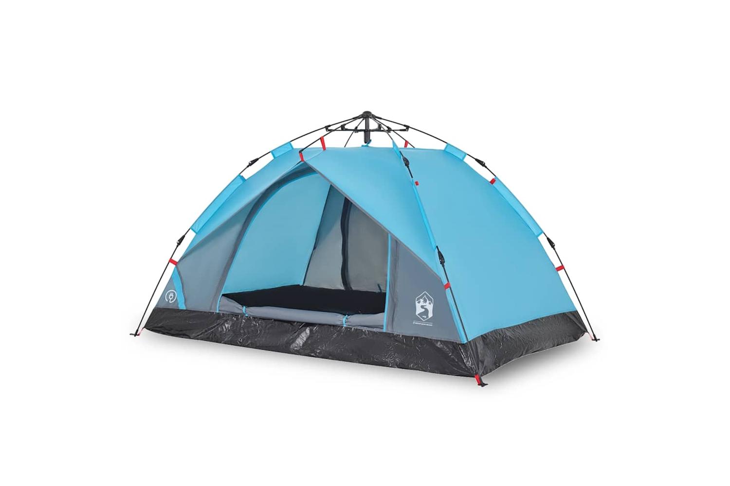 Vidaxl Camping Tent Dome 3-person Blue Quick Release