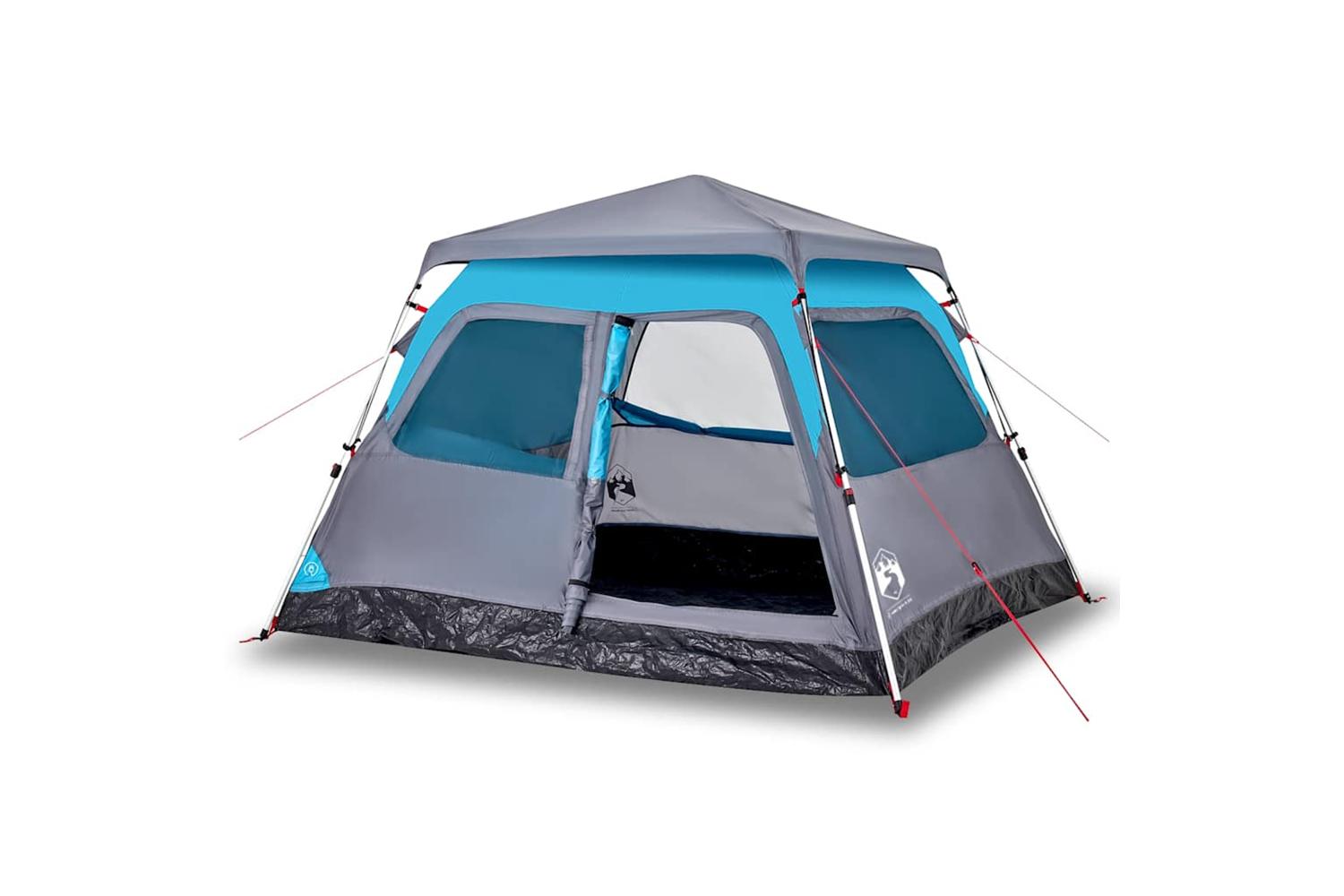 Vidaxl Camping Tent Dome 4-person Blue Quick Release