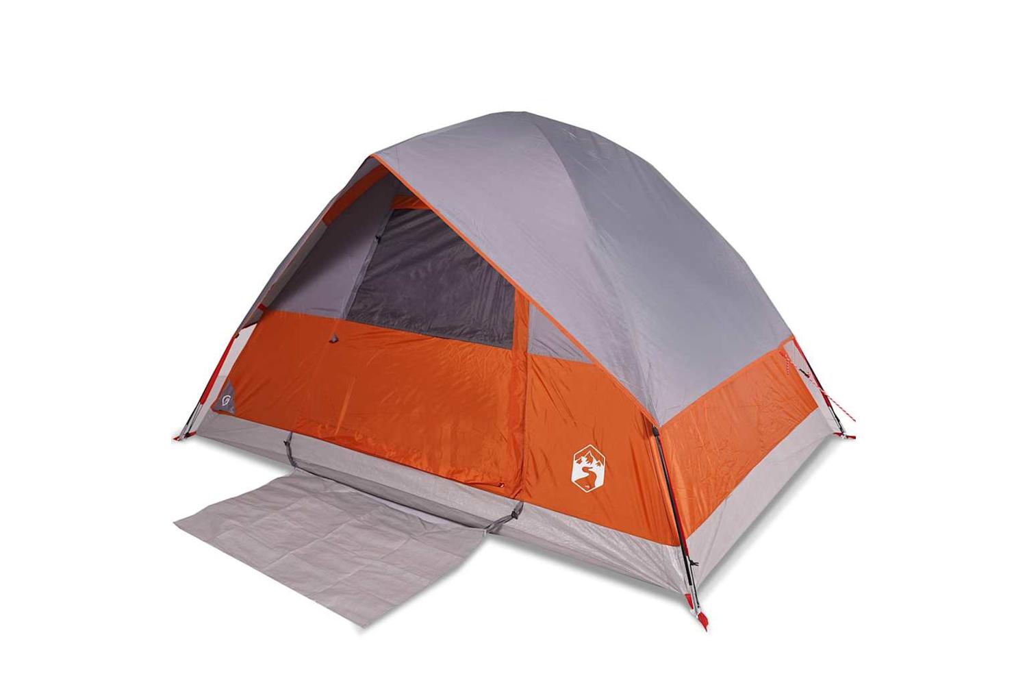 Vidaxl Camping Tent Dome 2-person Orange Waterproof