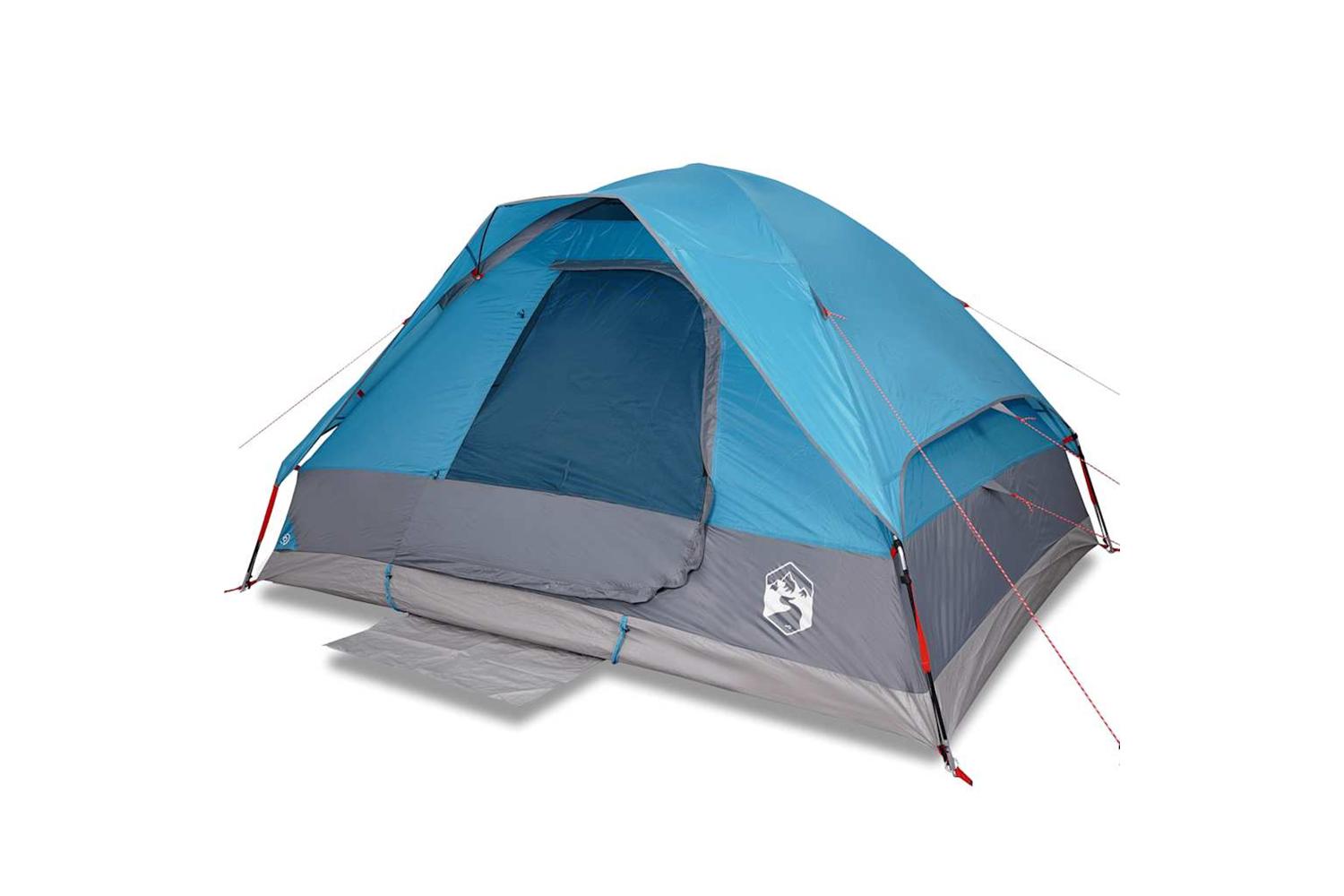Vidaxl Camping Tent Dome 4-person Blue Quick Release