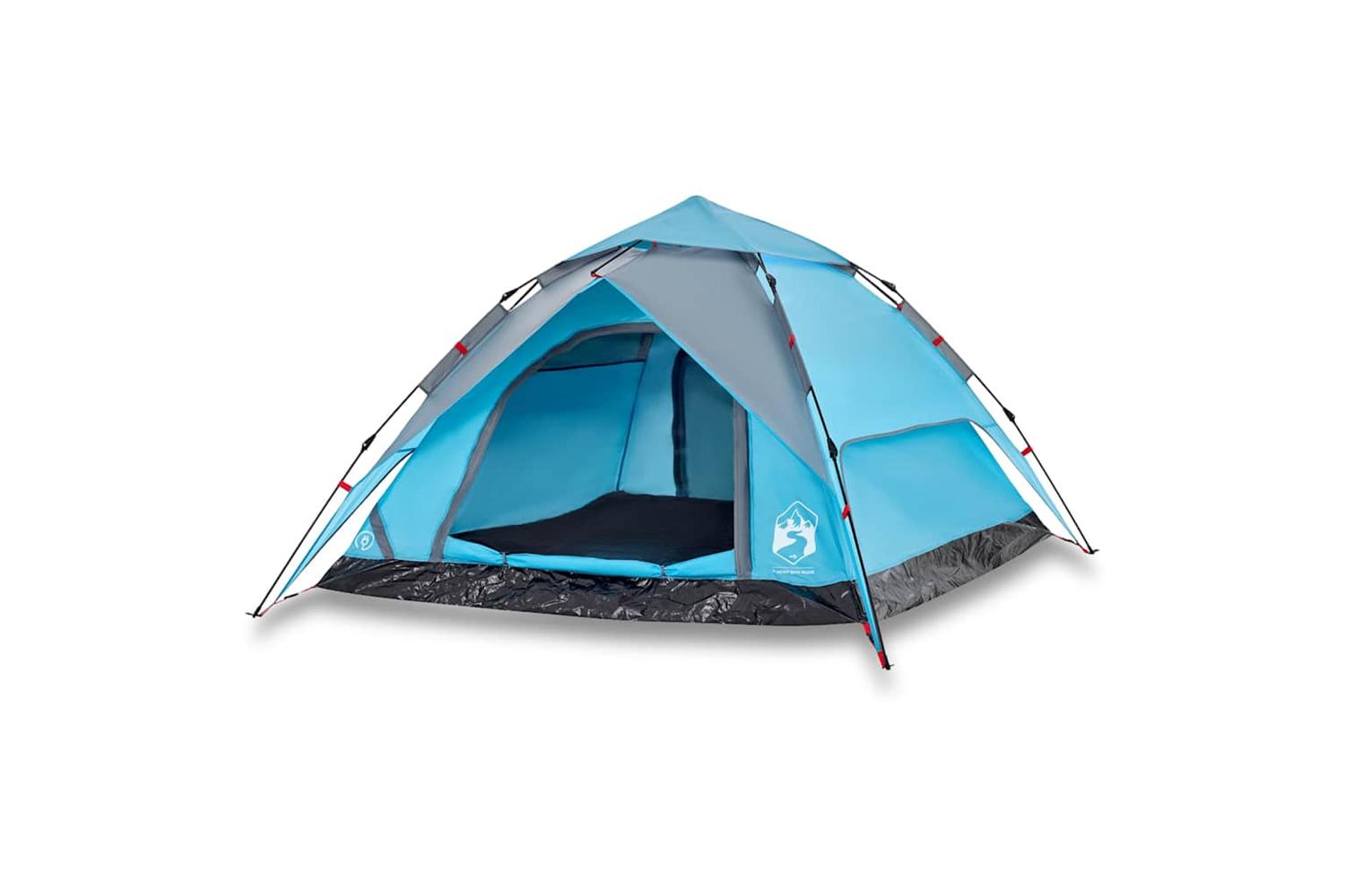 Vidaxl Camping Tent Dome 4-person Blue Quick Release