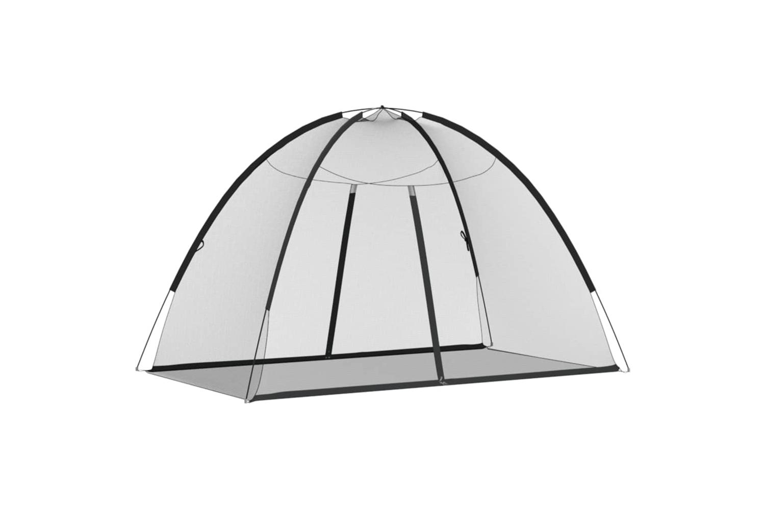 Vidaxl Mosquito Net Mongolia With Doors 220 Meshâ blackâ 200x120x130 Cm
