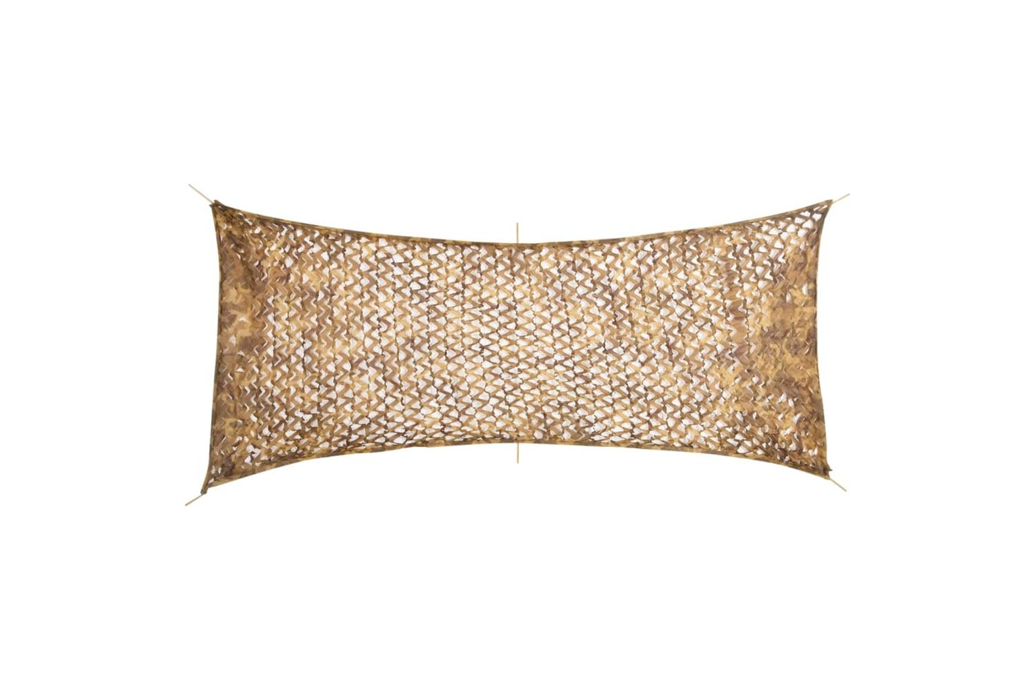 Vidaxl Camouflage Net With Storage Bag 409x206 Cm Sand