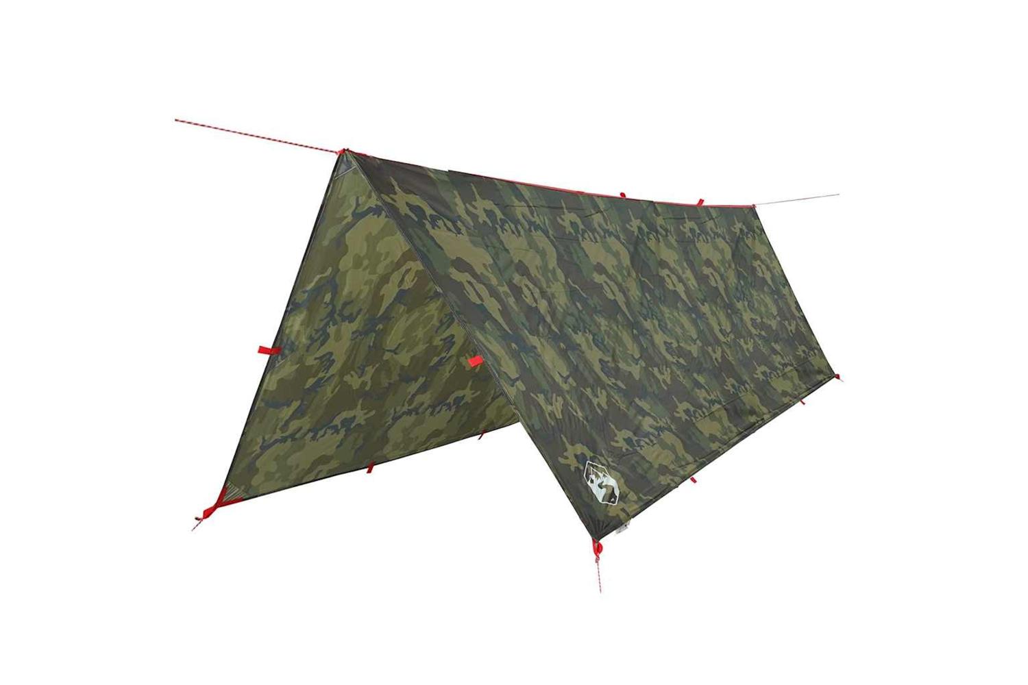 Vidaxl Camping Tarp Camouflage 406x306 Cm Waterproof