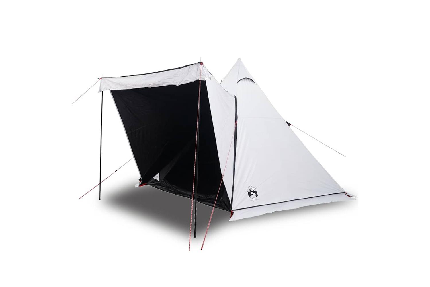 Vidaxl Camping Tent 5-person White Blackout Fabric Waterproof