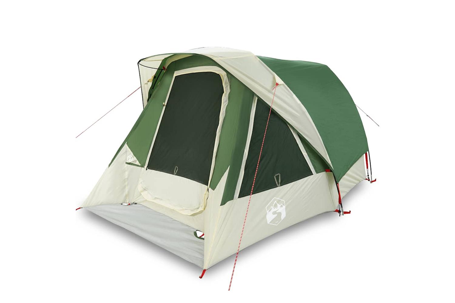 Vidaxl Camping Tent Cabin 4-person Green Waterproof
