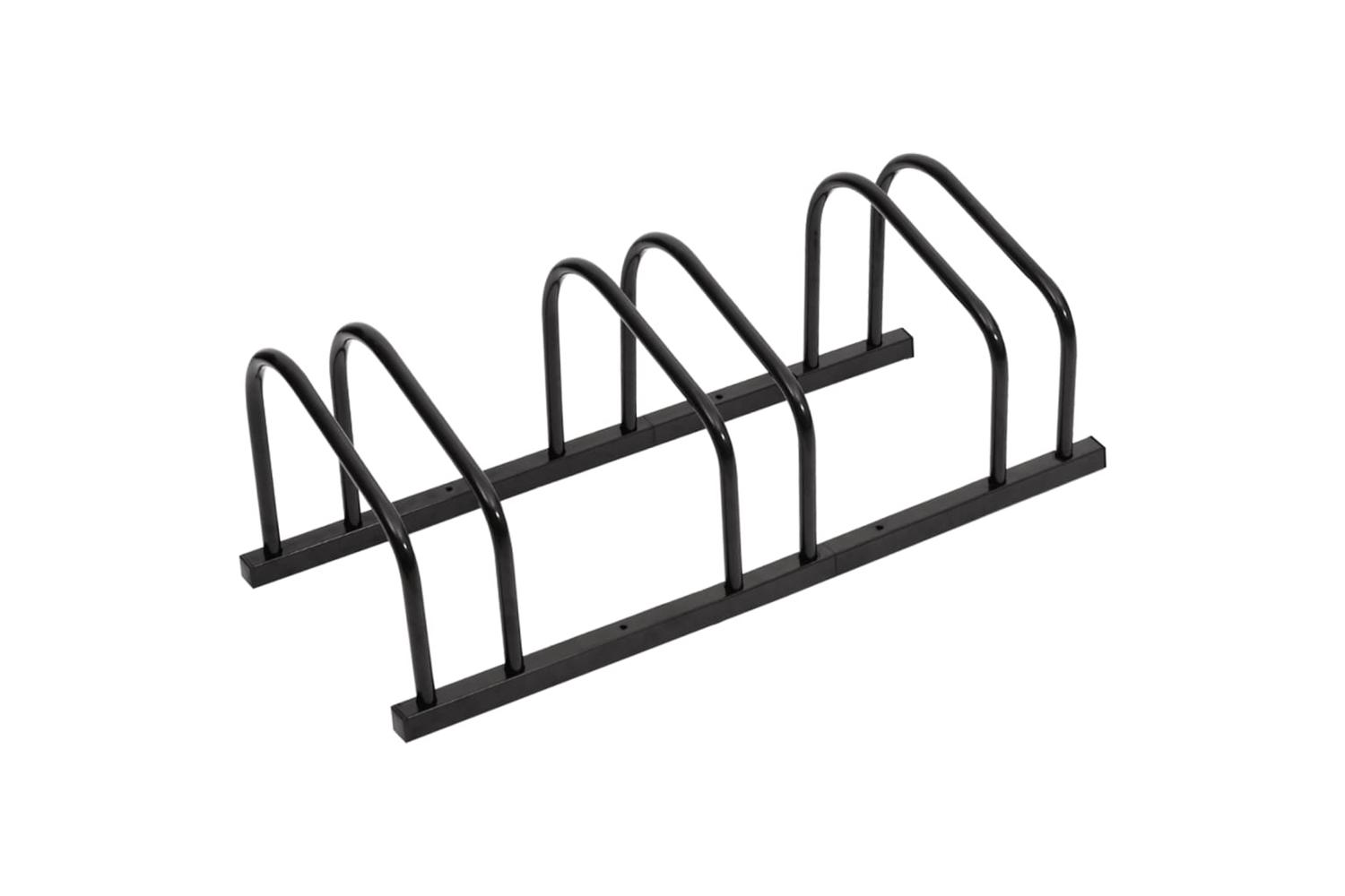 Vidaxl Bike Rack For 3 Bikes Black Steel
