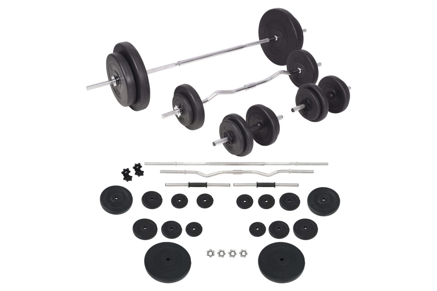 Vidaxl Barbell And Dumbbell Set 90 Kg