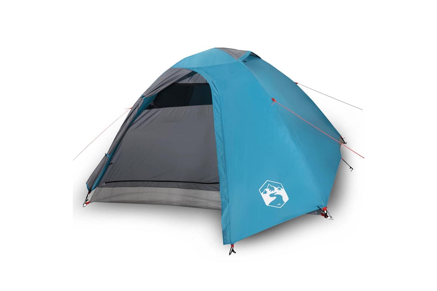 Vidaxl Camping Tent Dome 4-person Blue Waterproof