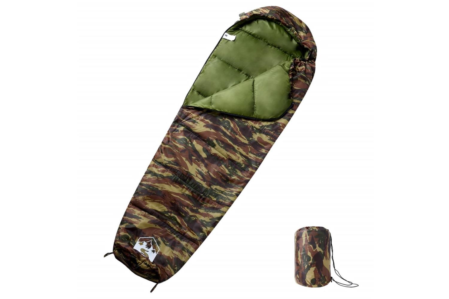 Vidaxl Mummy Sleeping Bag For Adults Camping 3 Seasons