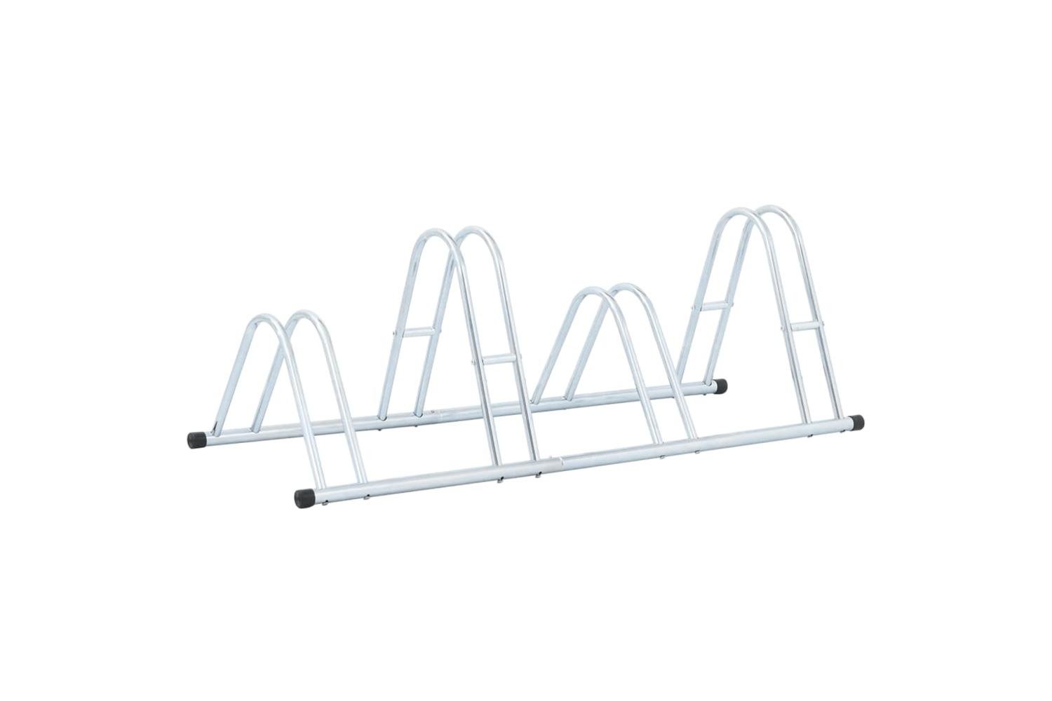 Vidaxl Bicycle Stand For 4 Bikes Floor Freestanding Galvanised Steel