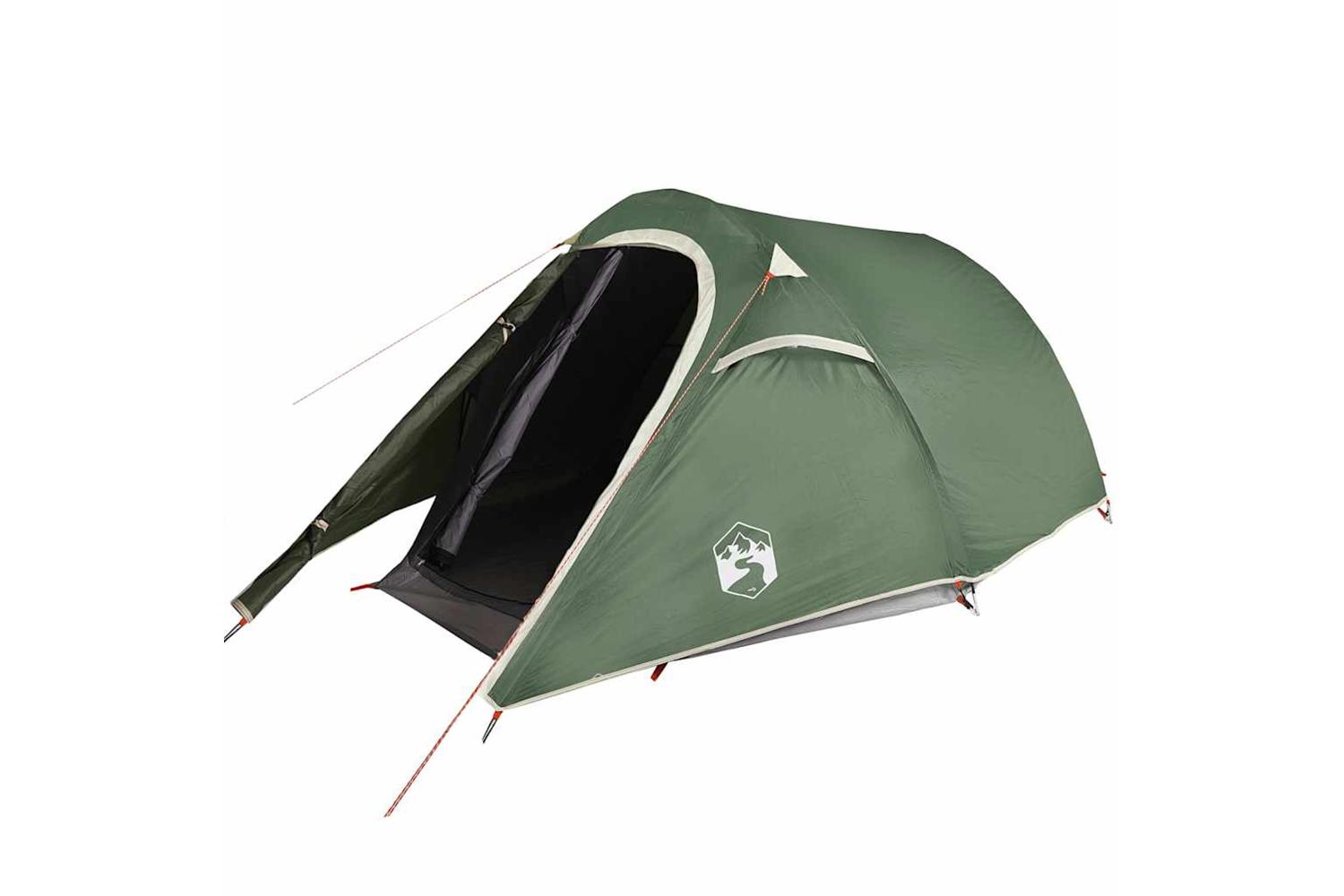 Vidaxl Camping Tent Tunnel 2-person Green Waterproof