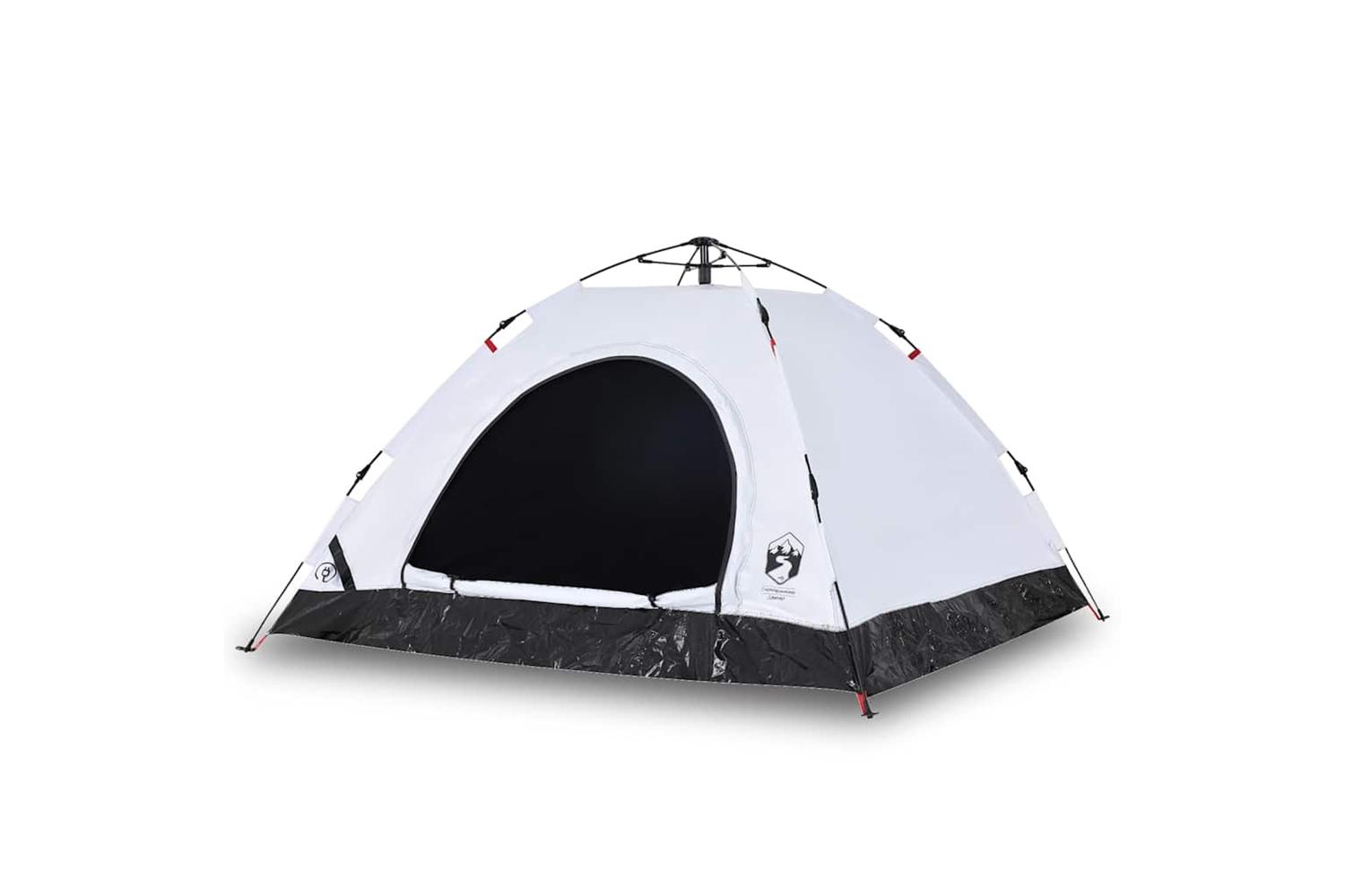 Vidaxl Camping Tent 5-person White Blackout Fabric Quick Release
