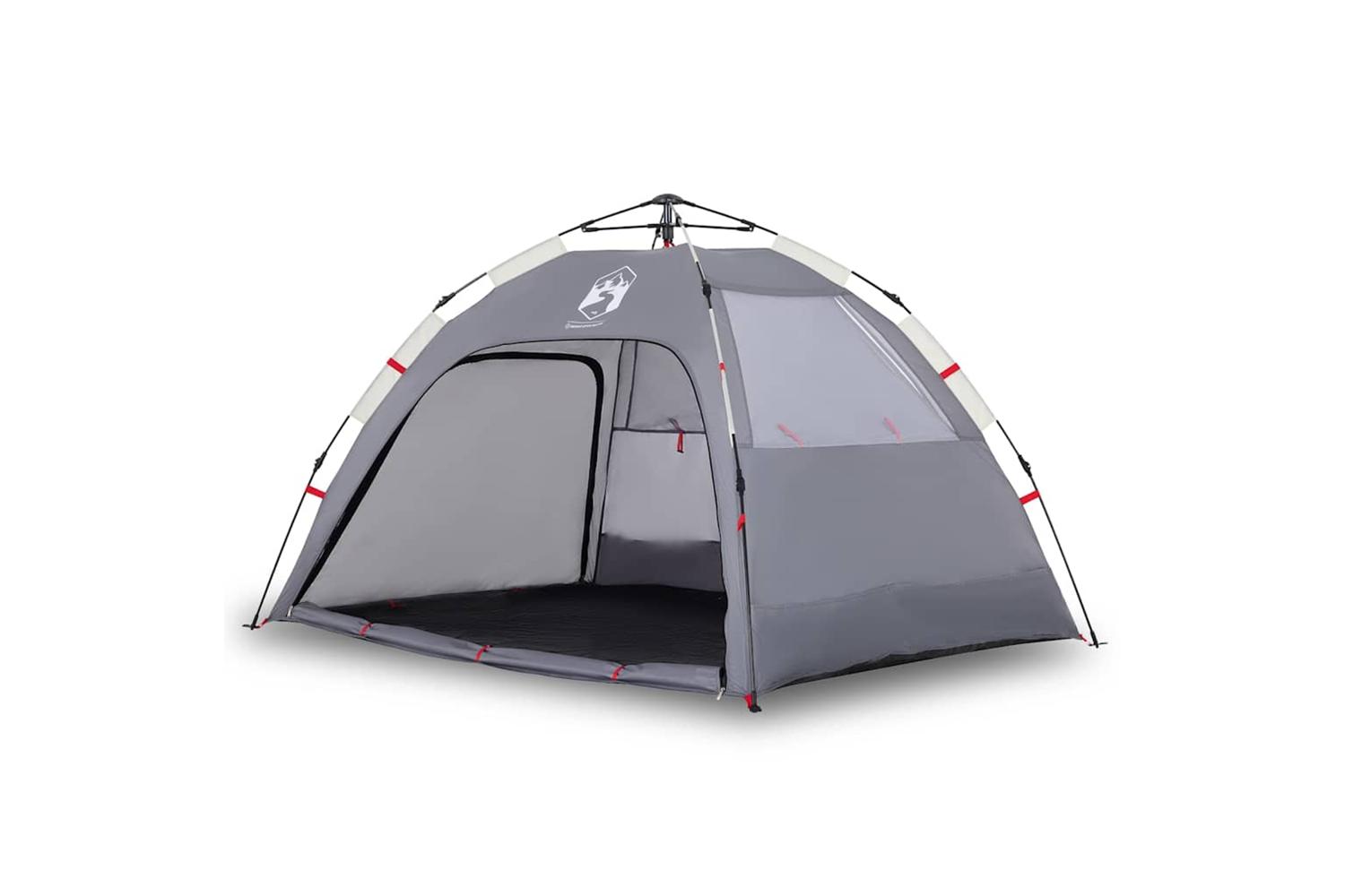 Vidaxl Beach Tent 2-person Grey Quick Release Waterproof