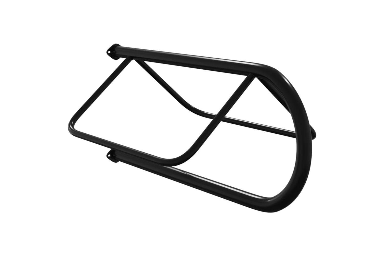 Vidaxl Saddle Rack Wall Mounted Black Iron