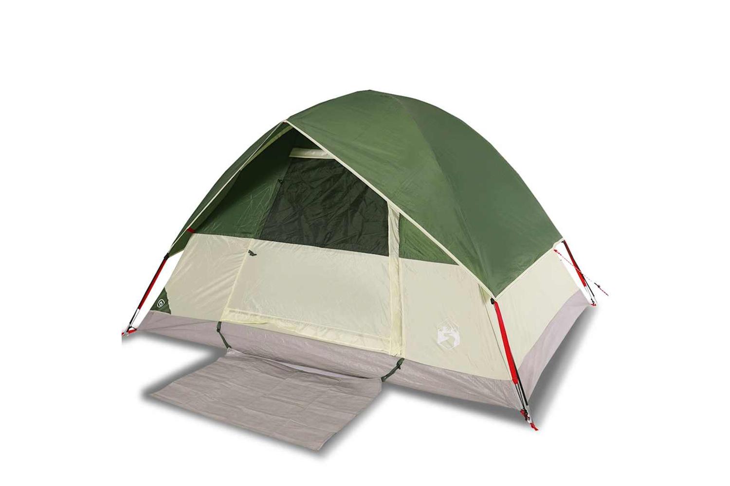 Vidaxl Camping Tent Dome 4-person Green Waterproof