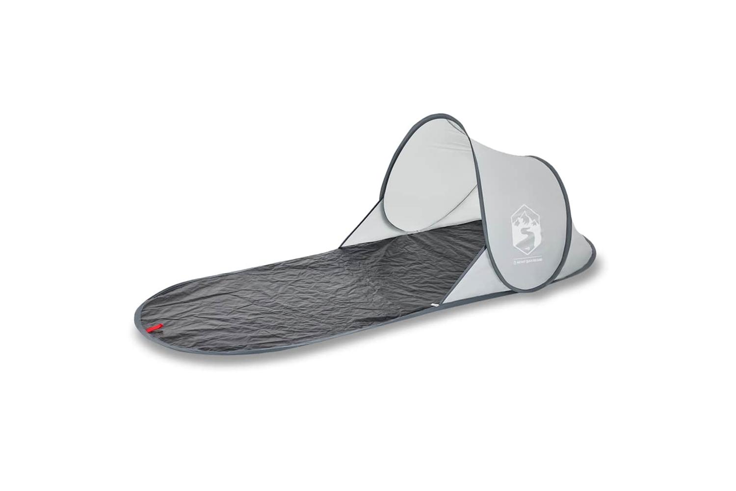 Vidaxl Beach Tent Grey Pop-up Waterproof