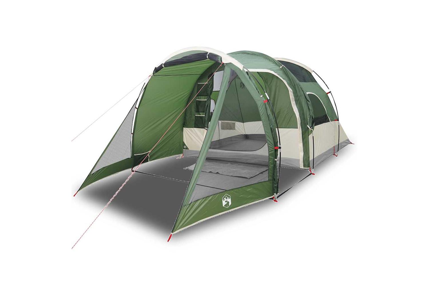 Vidaxl Camping Tent Tunnel 4-person Green Waterproof