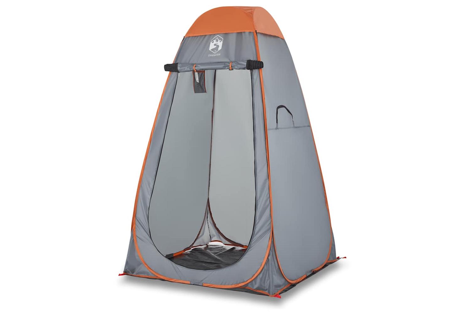 Vidaxl Privacy Tent Grey And Orange Pop-up Waterproof