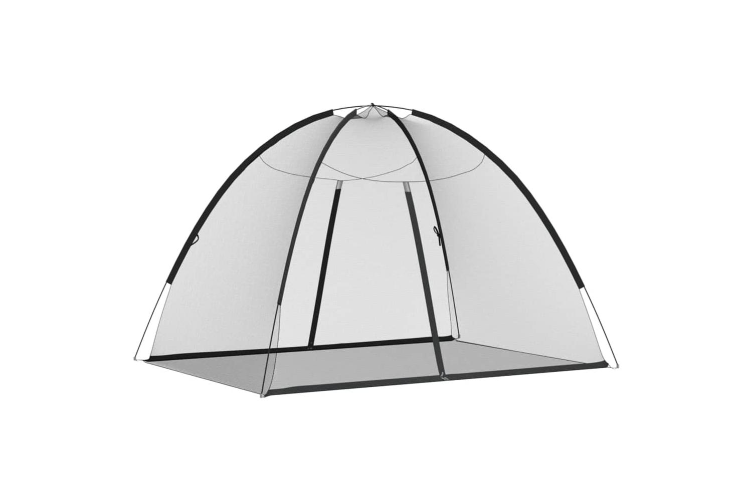 Vidaxl Mosquito Net Mongolia With Doors 220 Meshâ blackâ 200x150x140 Cm