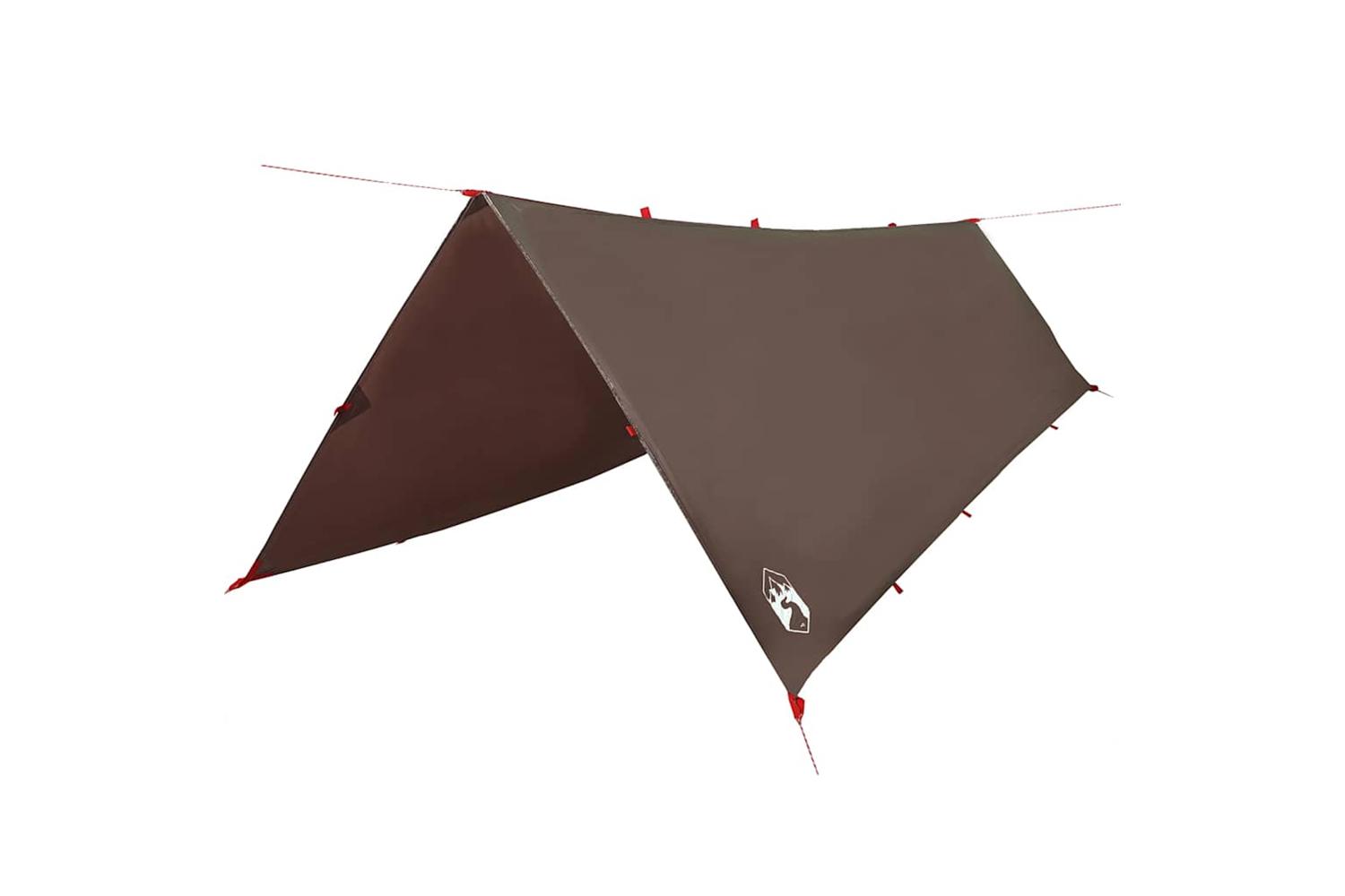 Vidaxl Camping Tarp Brown 506x306 Cm Waterproof