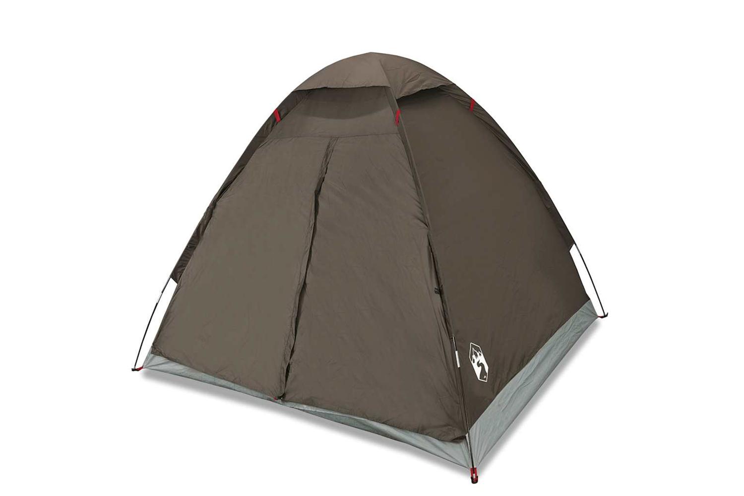 Vidaxl Camping Tent Dome 2-person Brown Waterproof