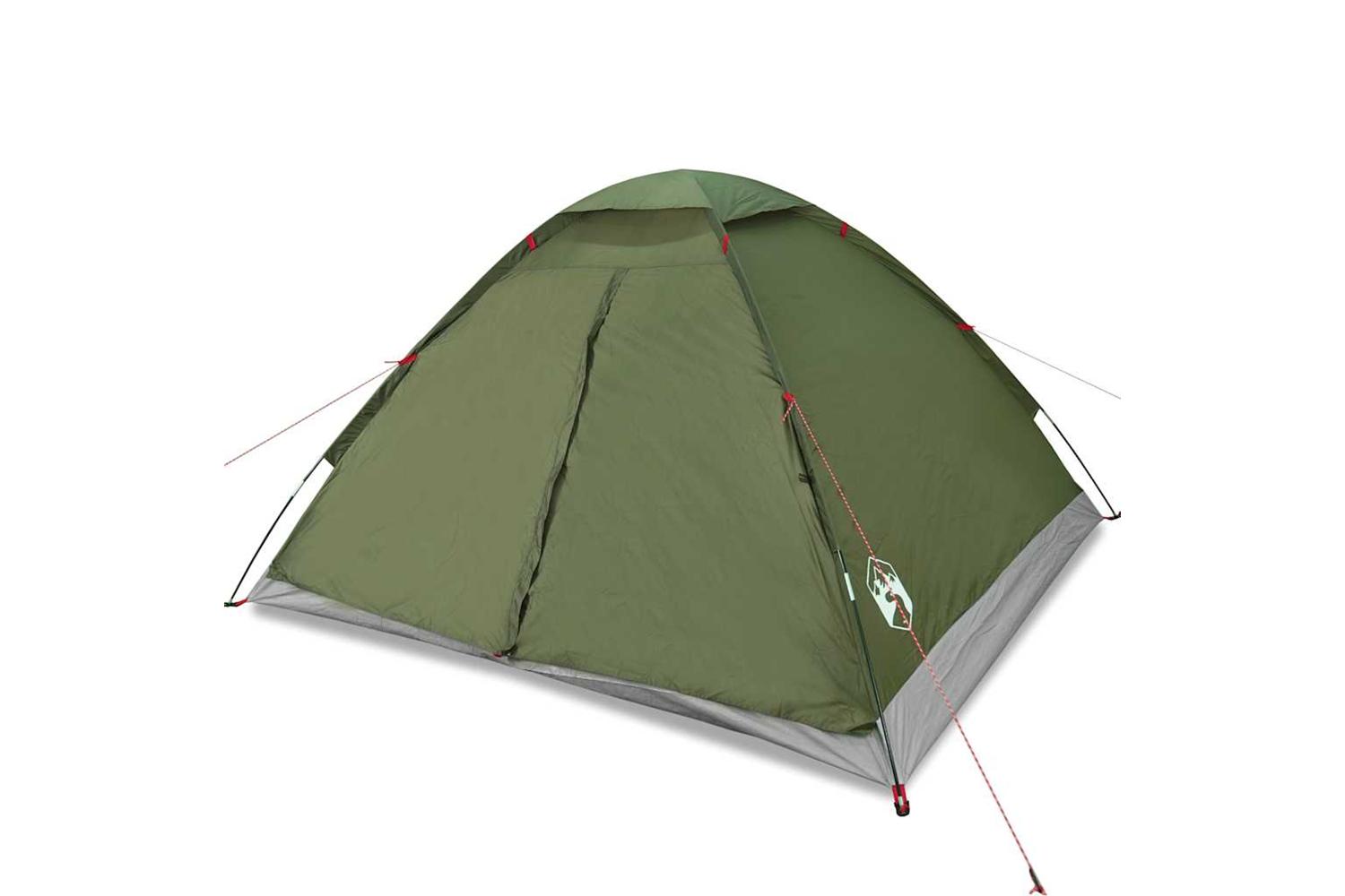 Vidaxl Camping Tent Dome 4-person Olive Green Waterproof