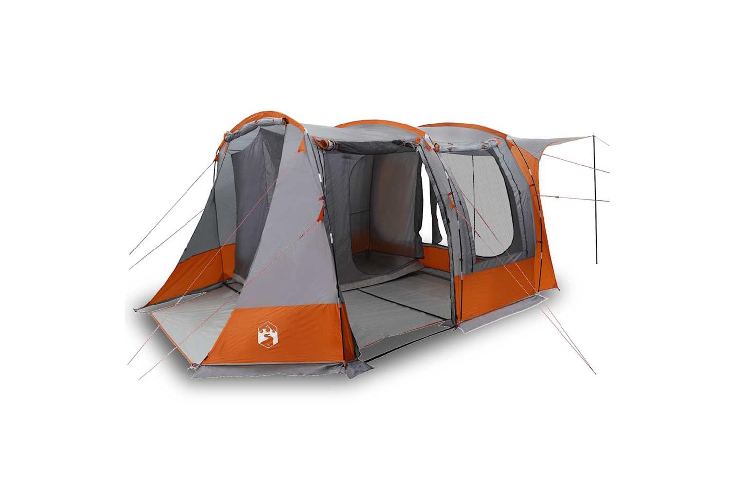 Vidaxl Car Tent Grey And Orange Waterproof