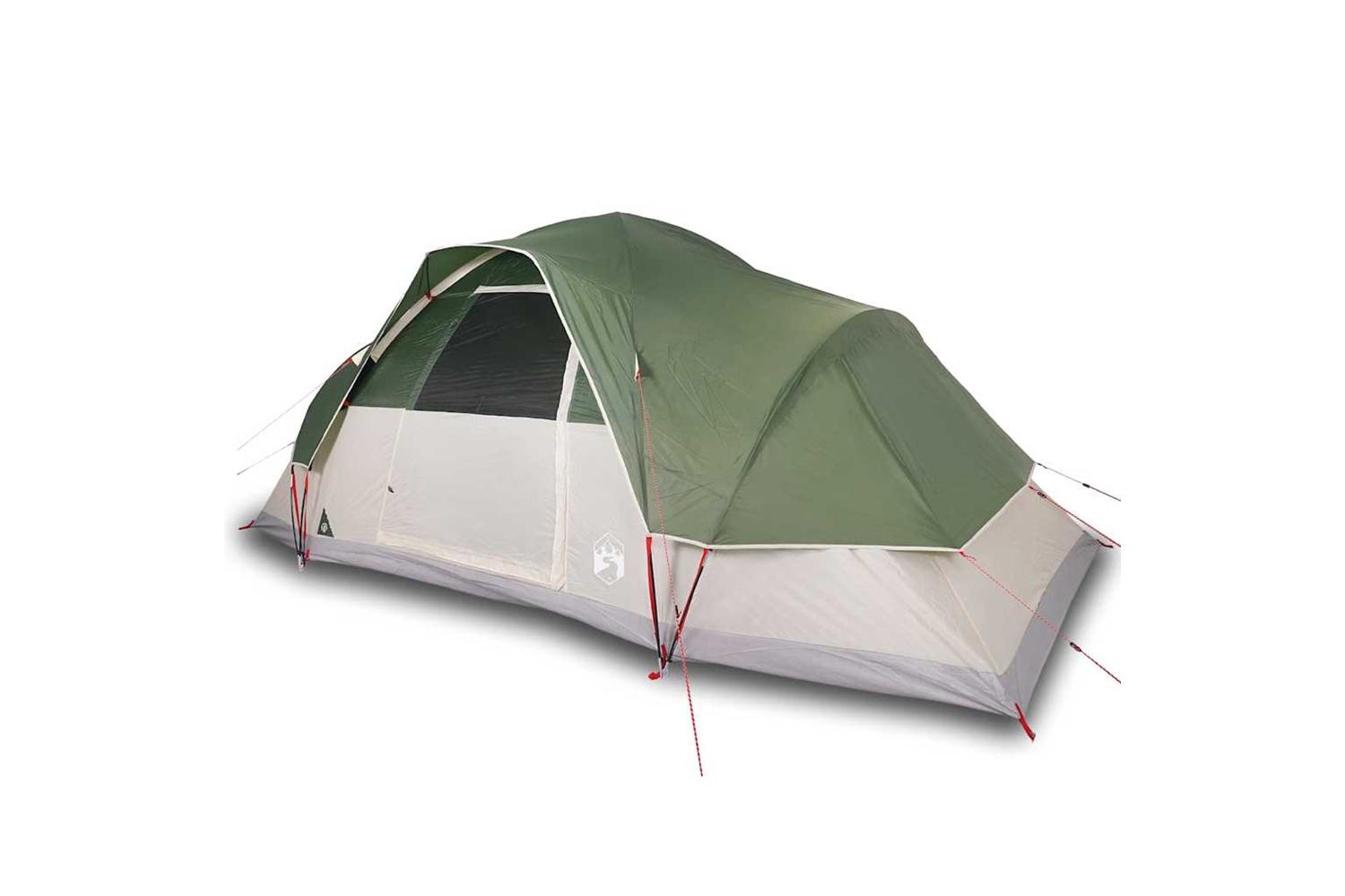 Vidaxl Family Tent Dome 12-person Grey And Orange Waterproof