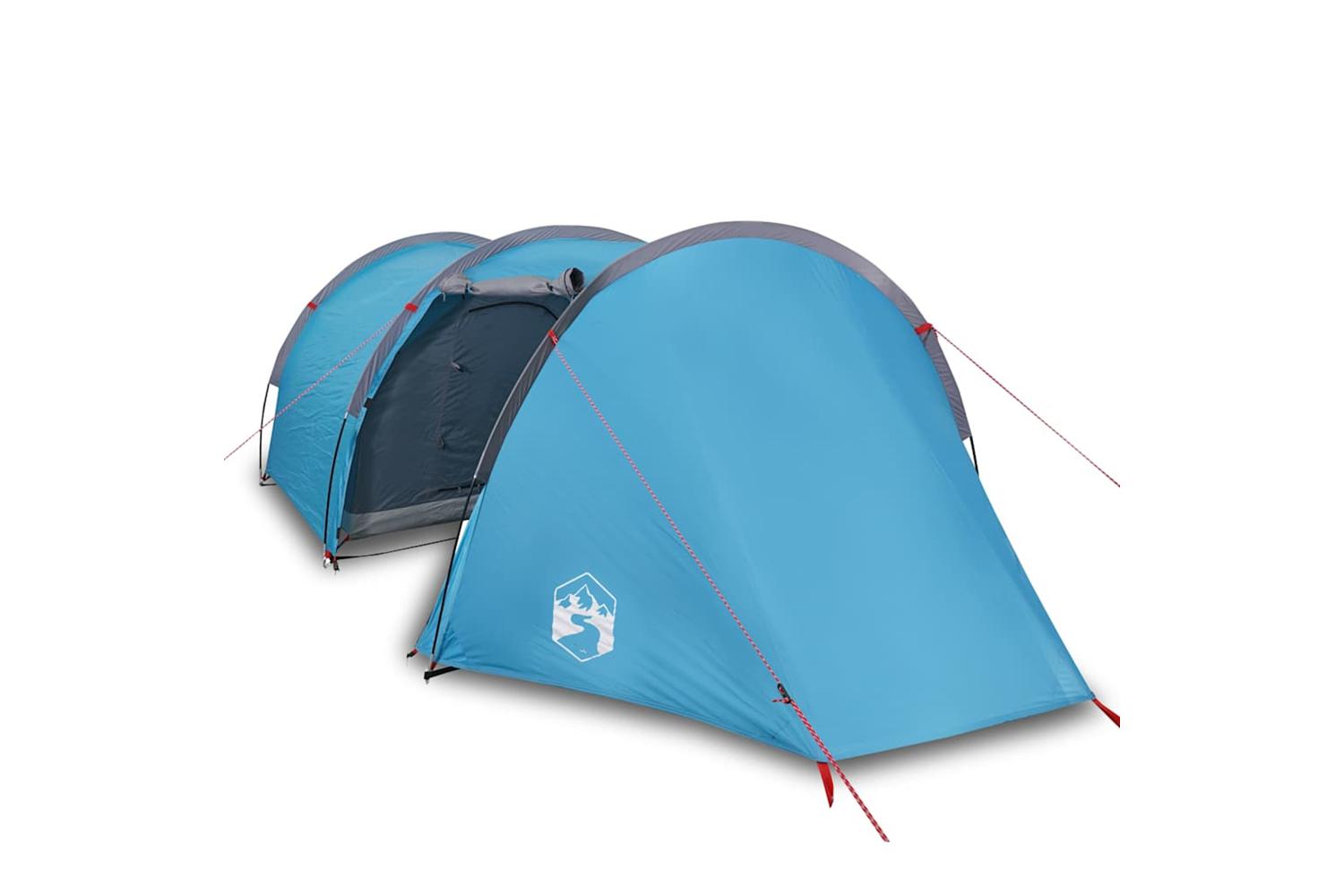 Vidaxl Camping Tent Tunnel 4-person Blue Waterproof