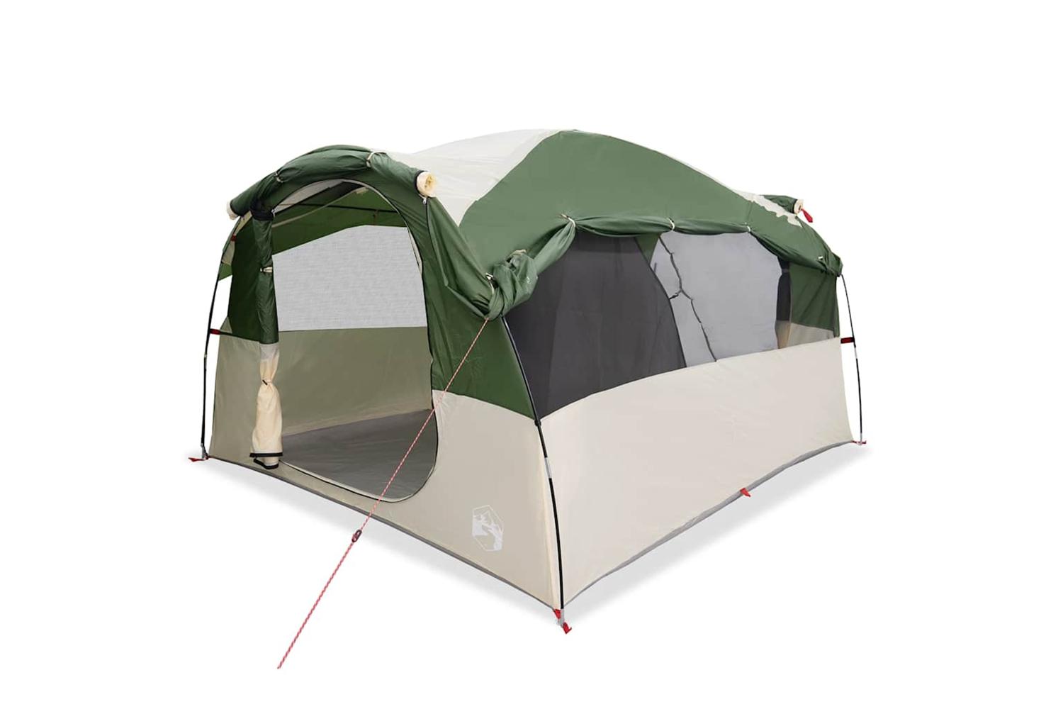 Vidaxl Camping Tent Cabin 4-person Green Waterproof