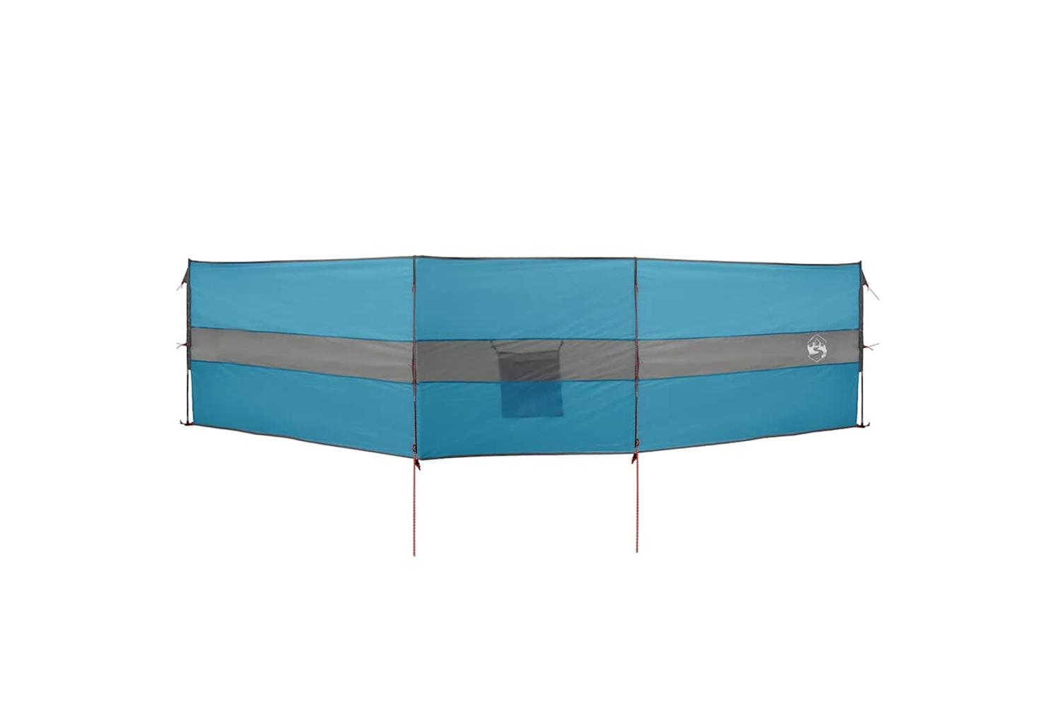 Vidaxl Camping Windbreak Blue 490x123 Cm Waterproof