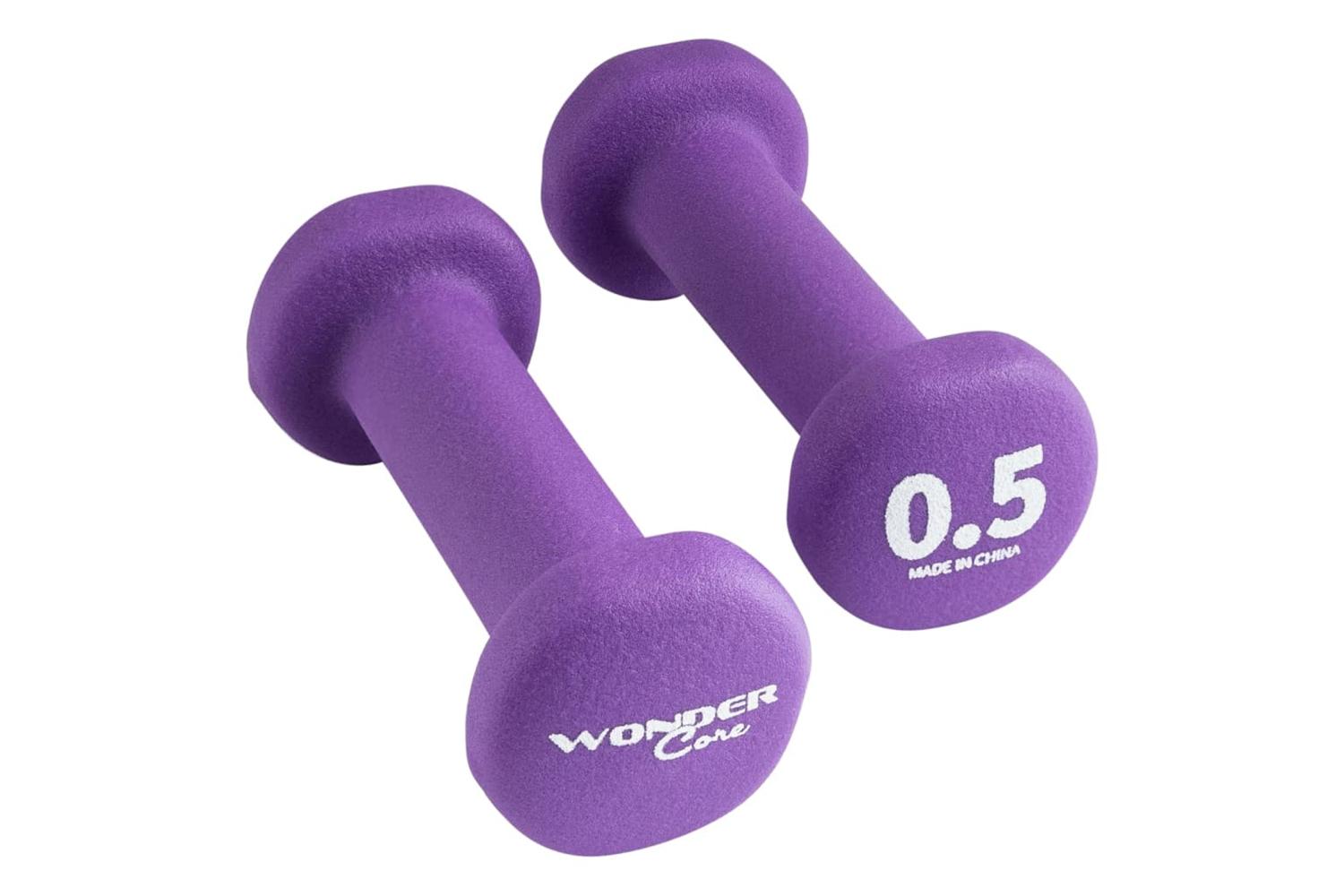 Wonder Core Neoprene Dumbbell 2x0.5 Kg Purple