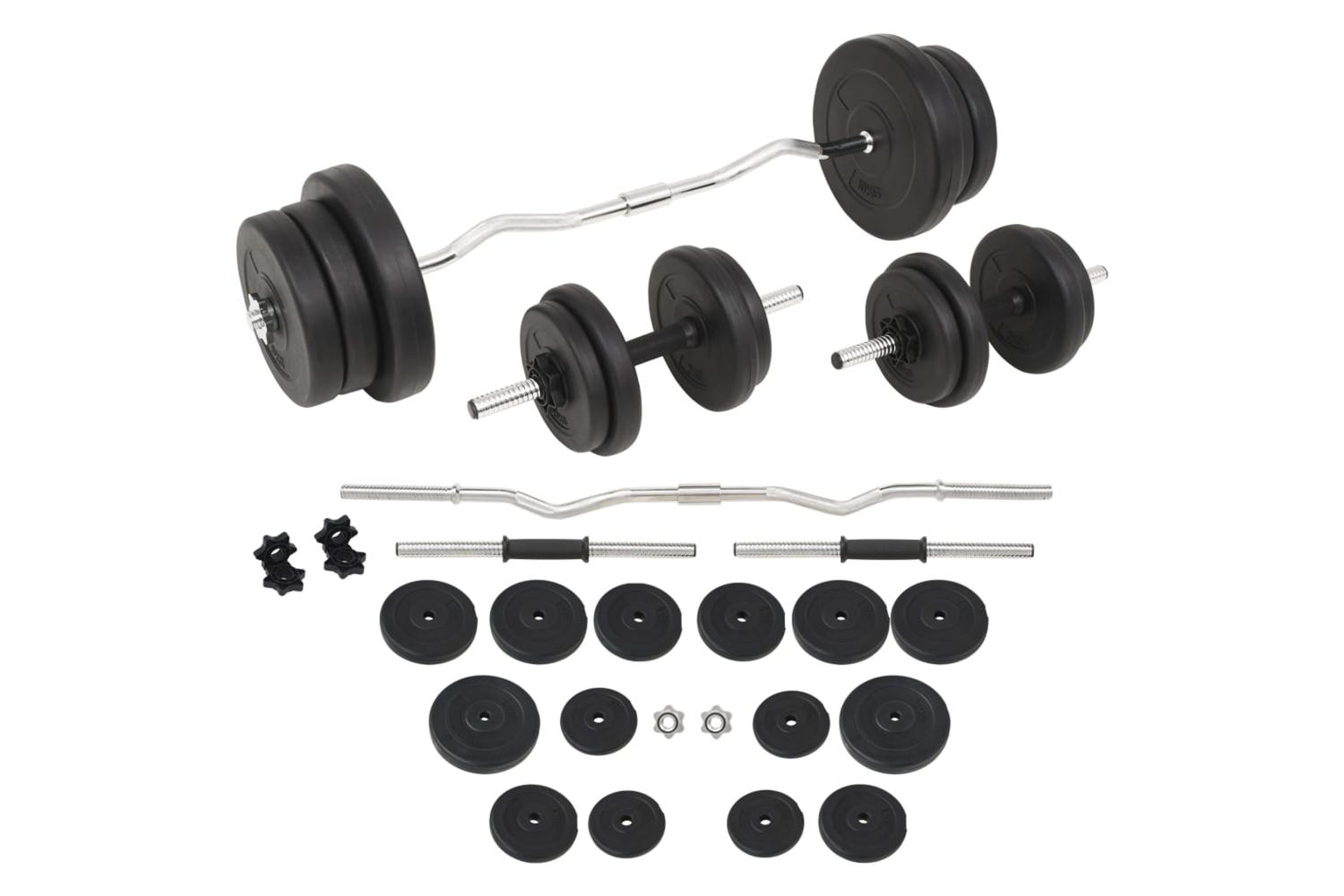 Vidaxl Barbell And Dumbbell Set 60 Kg