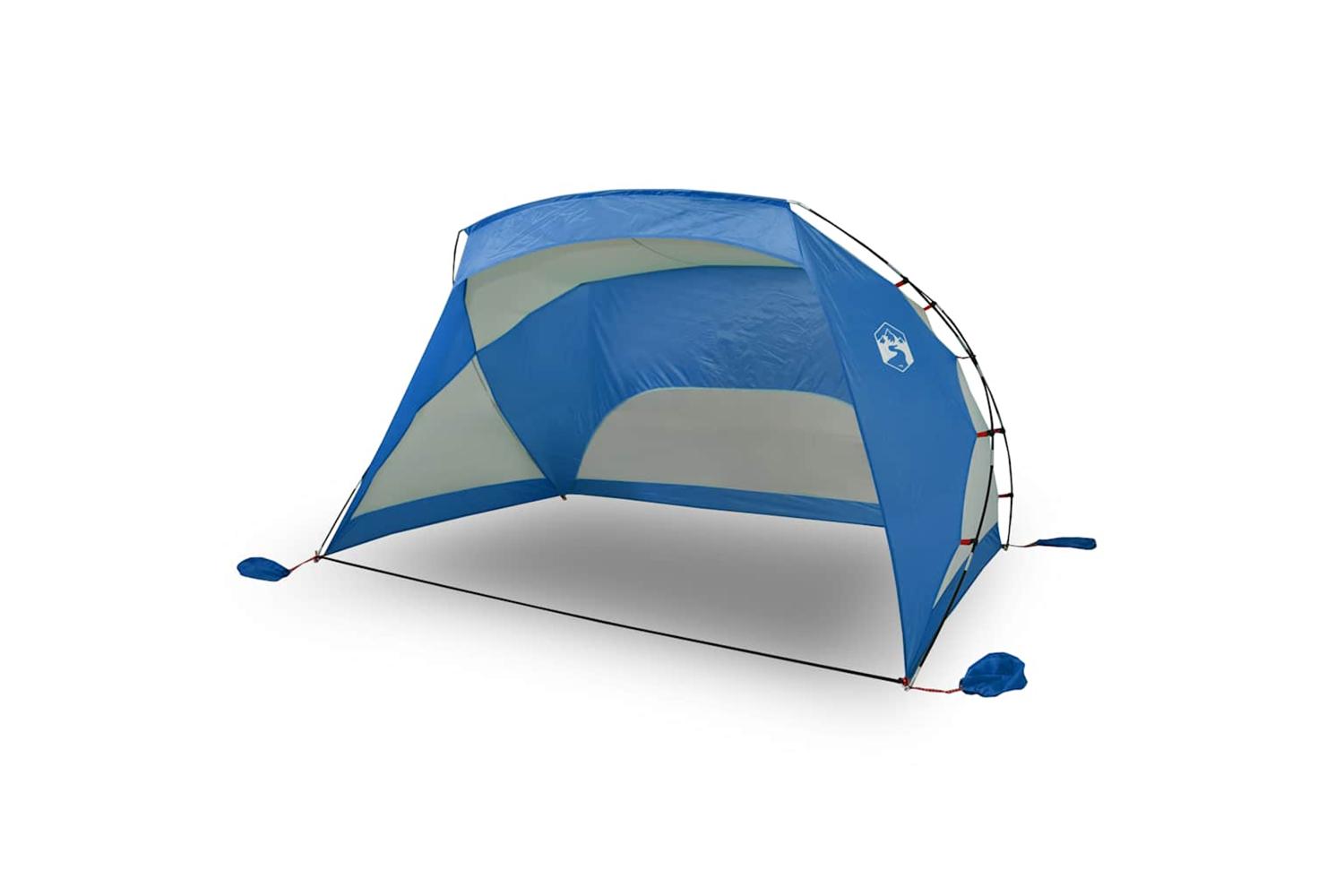 Vidaxl Beach Tent Azure Blue 274x178x170/148 Cm 185t Polyester