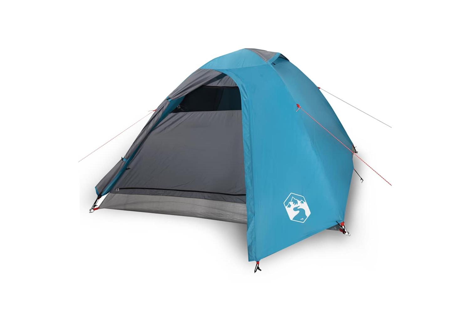 Vidaxl Camping Tent Dome 3-person Blue Waterproof