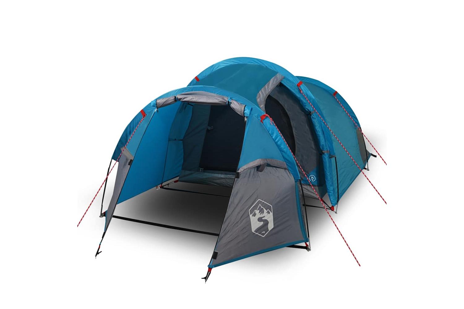 Vidaxl Camping Tent Tunnel 3-person Blue Waterproof