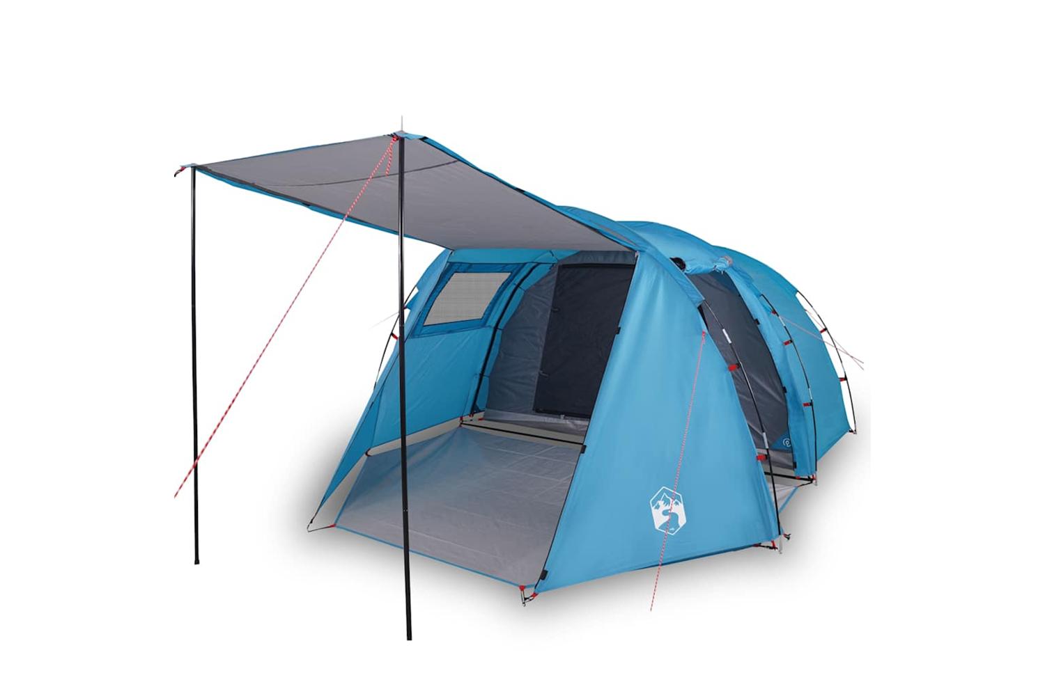 Vidaxl Camping Tent Tunnel 4-person Blue Waterproof