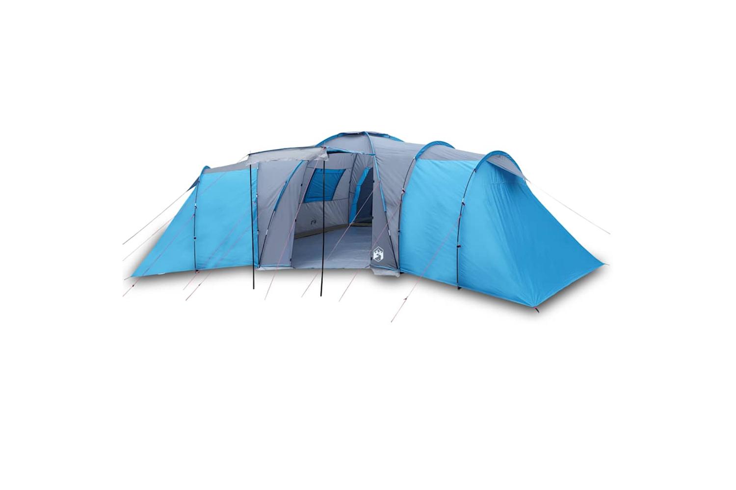 Vidaxl Inflating Camping Mattress With Pillow 1-person Blue