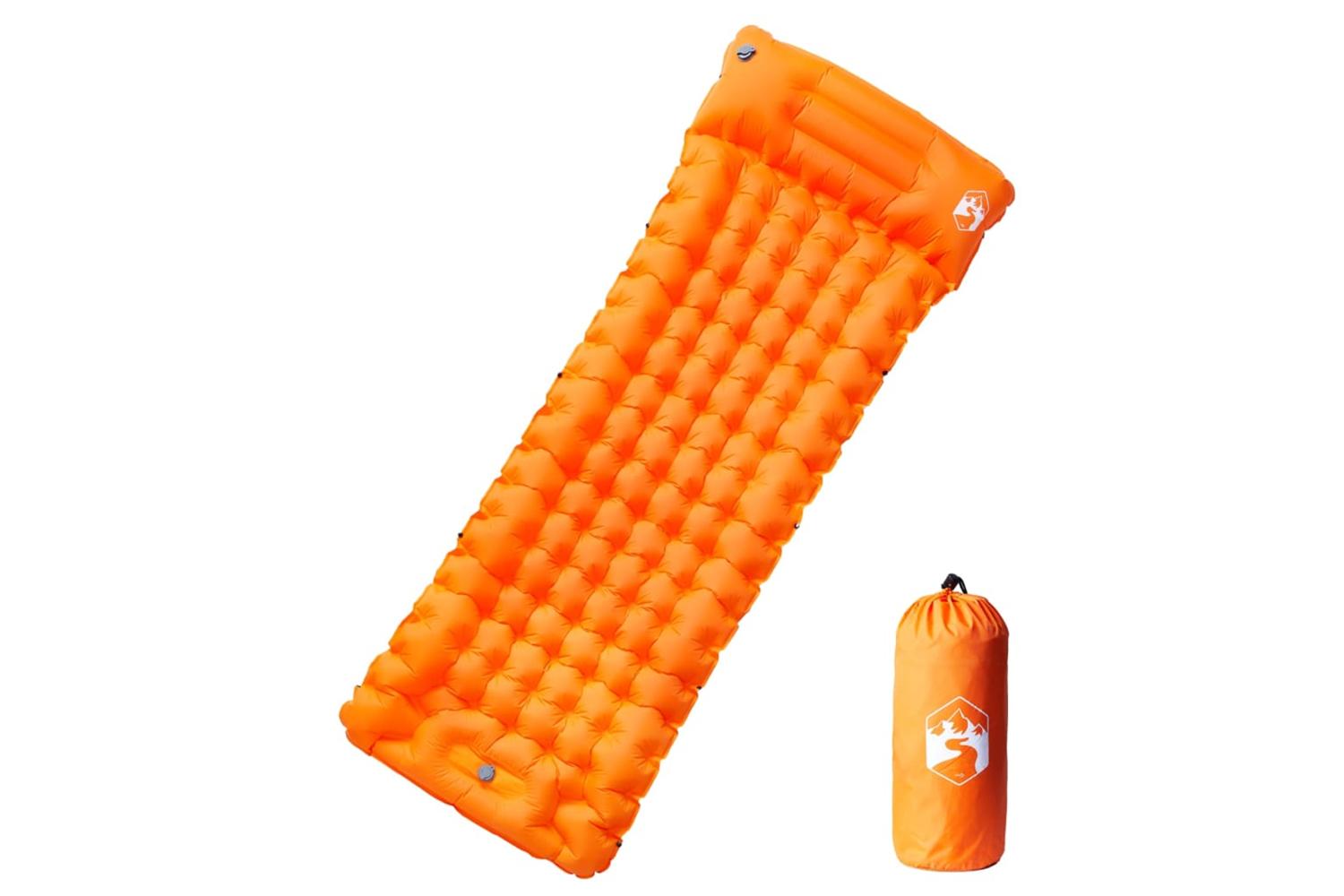 Vidaxl Self Inflating Camping Mattress With Pillow 1-person Orange