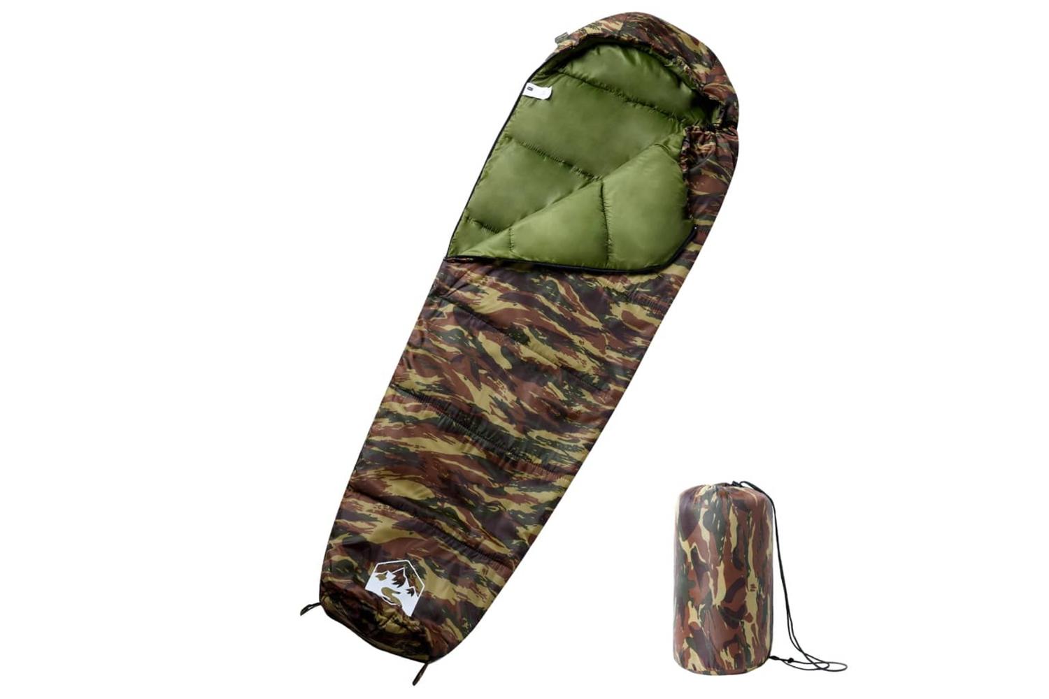Vidaxl Mummy Sleeping Bag For Adults Camping 3 Seasons