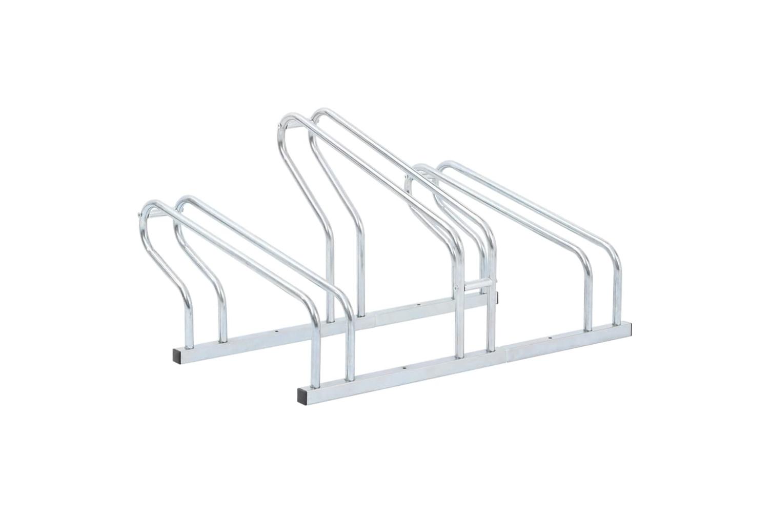 Vidaxl Bicycle Stand For 3 Bikes Floor Freestanding Galvanised Steel