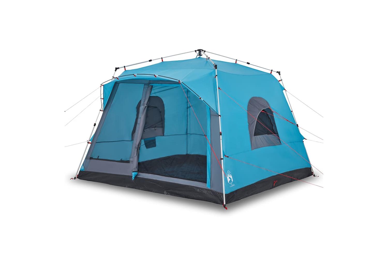 Vidaxl Beach Tent 3-person Azure Blue Quick Release Waterproof