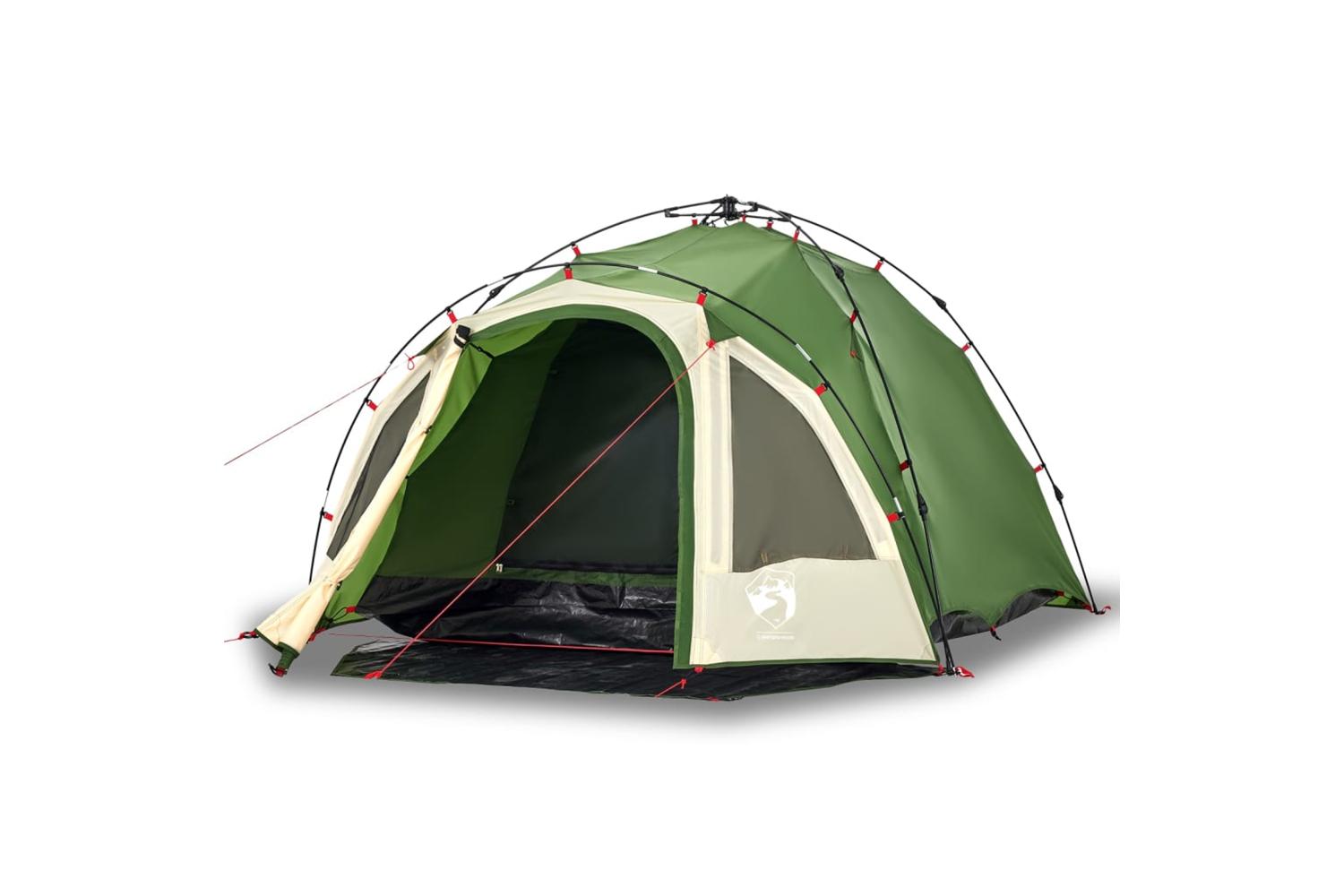 Vidaxl Camping Tent Dome 3-person Green Quick Release