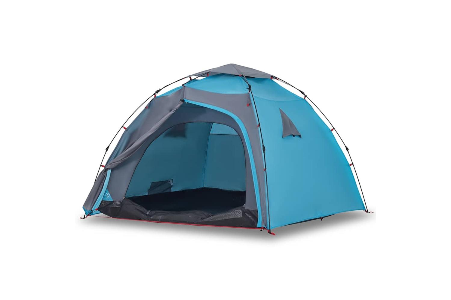 Vidaxl Camping Tent Dome 4-person Blue Quick Release