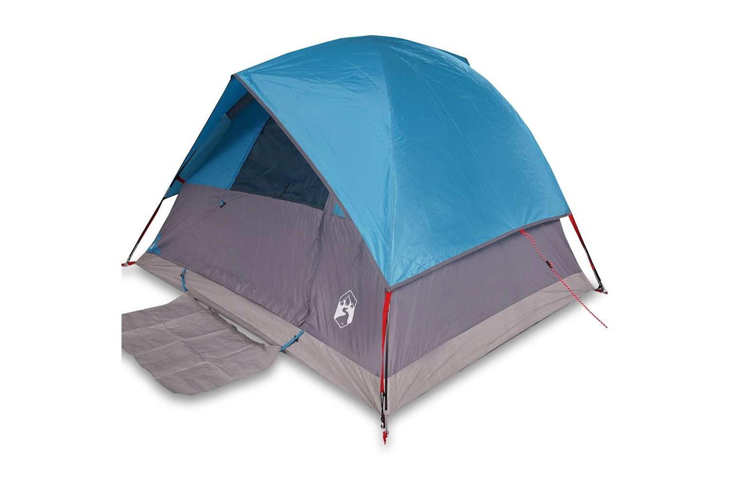 Vidaxl Camping Tent Dome 3-person Blue Waterproof